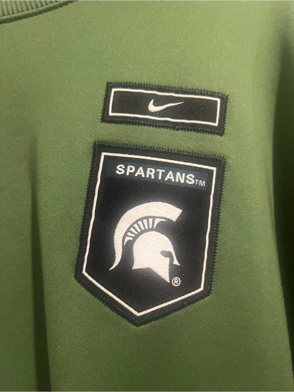 Nike Olive Green Crewneck Sweatshirt Military Appreciation